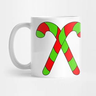 RED And Green Christmas Candy Cane Mug